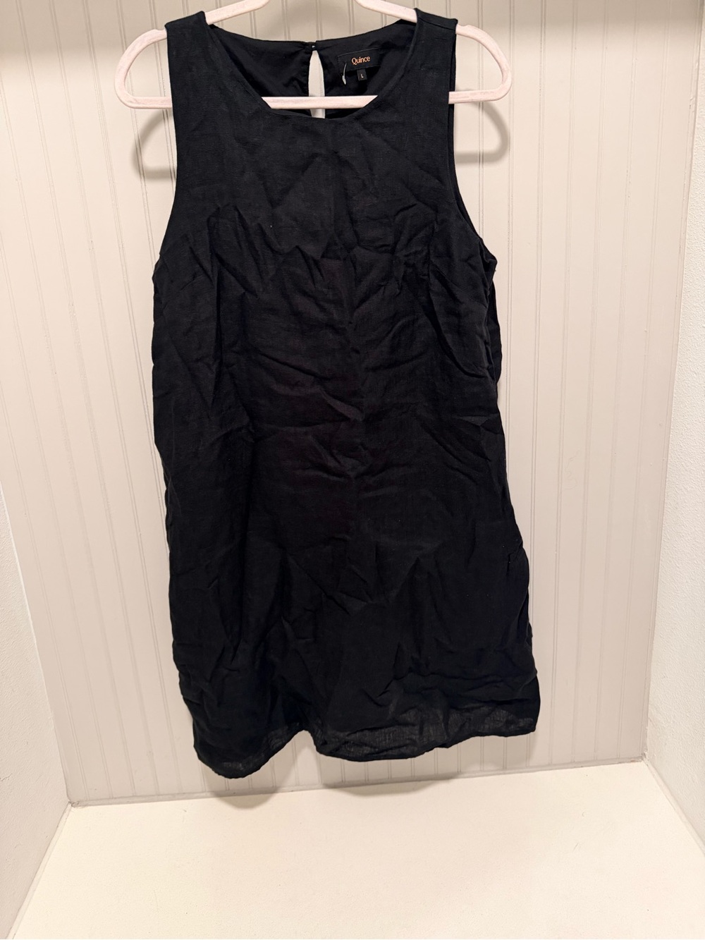 Quince 100% European Linen Tank Mini Dress - Picture 3 of 5